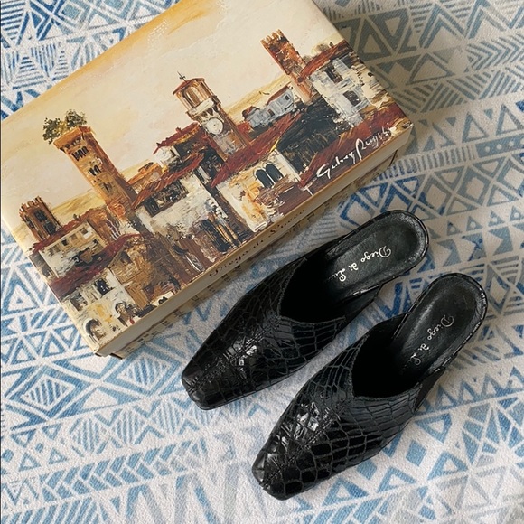 Diego di Lucca Black Monica Mules - Picture 2 of 7